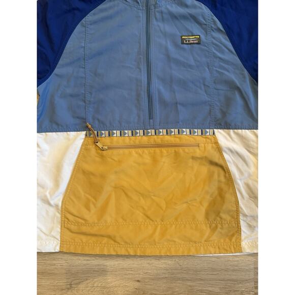 LL Bean Mens M Mountain Classic Jacket Full Zip Hooded Multicolor Color Block - Picture 2 of 7